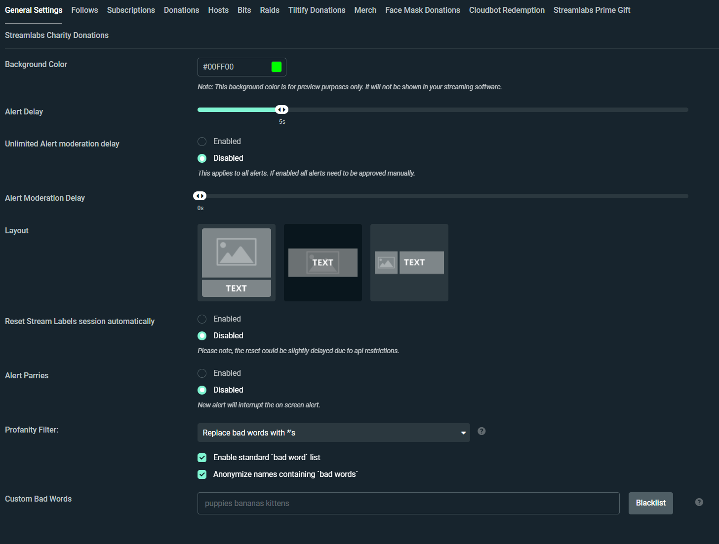 streamlabs obs encoder settings