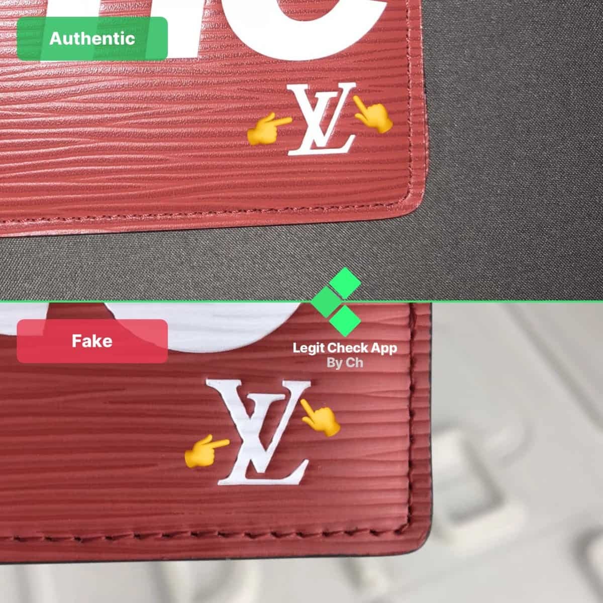 How To Spot Fake Supreme X Louis Vuitton Wallet Real Vs Fake Supreme Wallet | by Legit Check By Ch | Medium