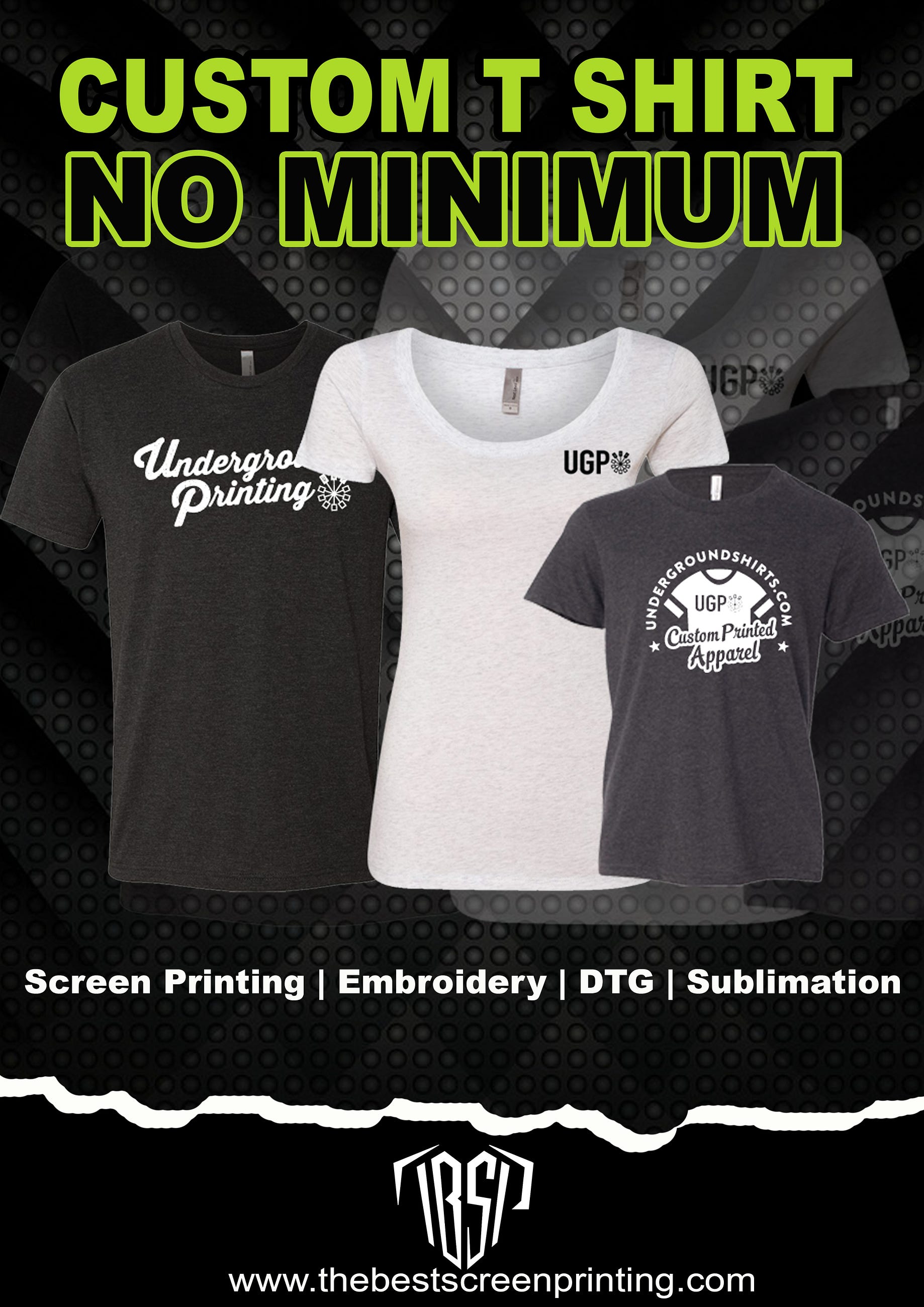t shirt screen printing no minimum