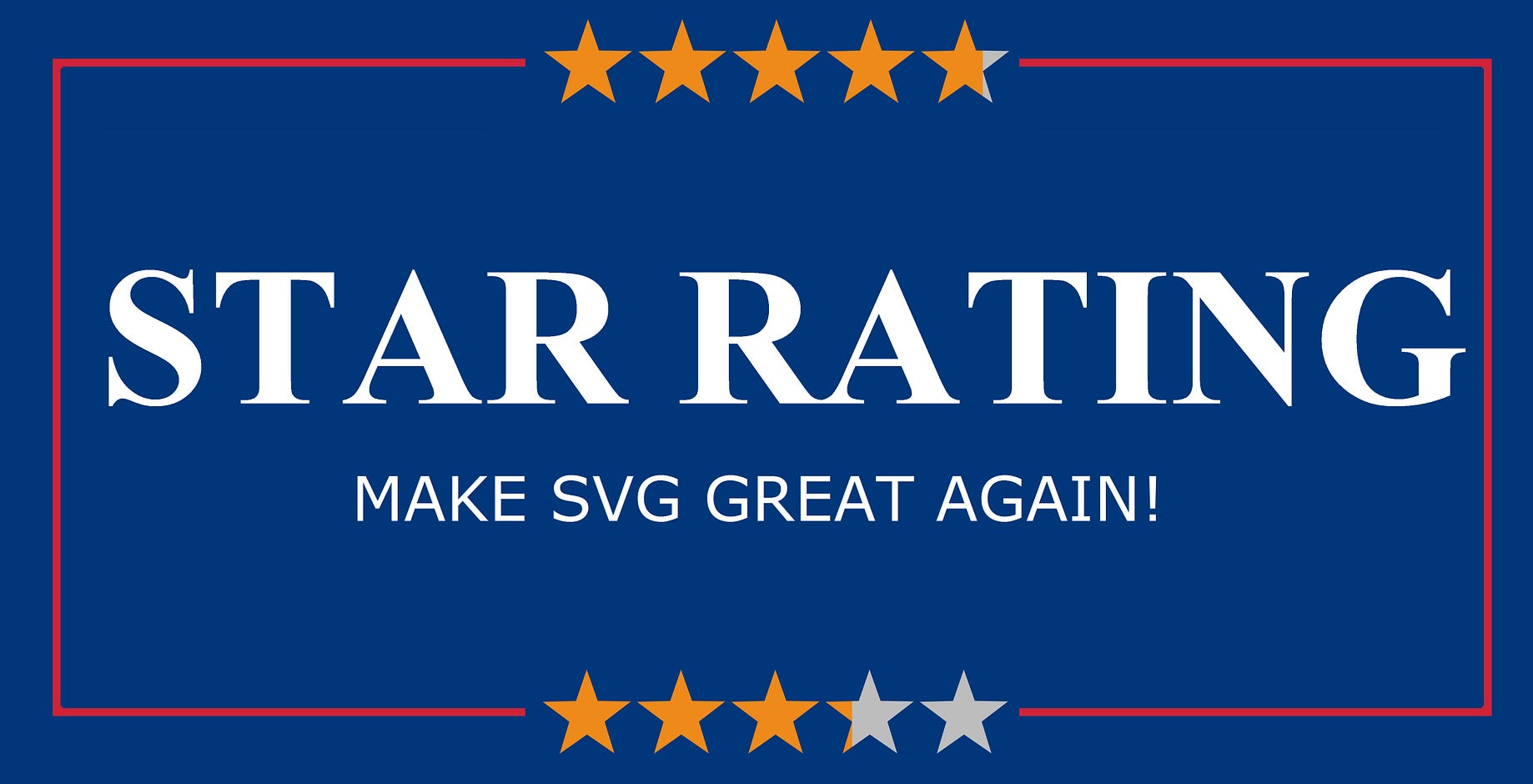 Star Rating Make Svg Great Again By Yonatan Doron Ux Collective