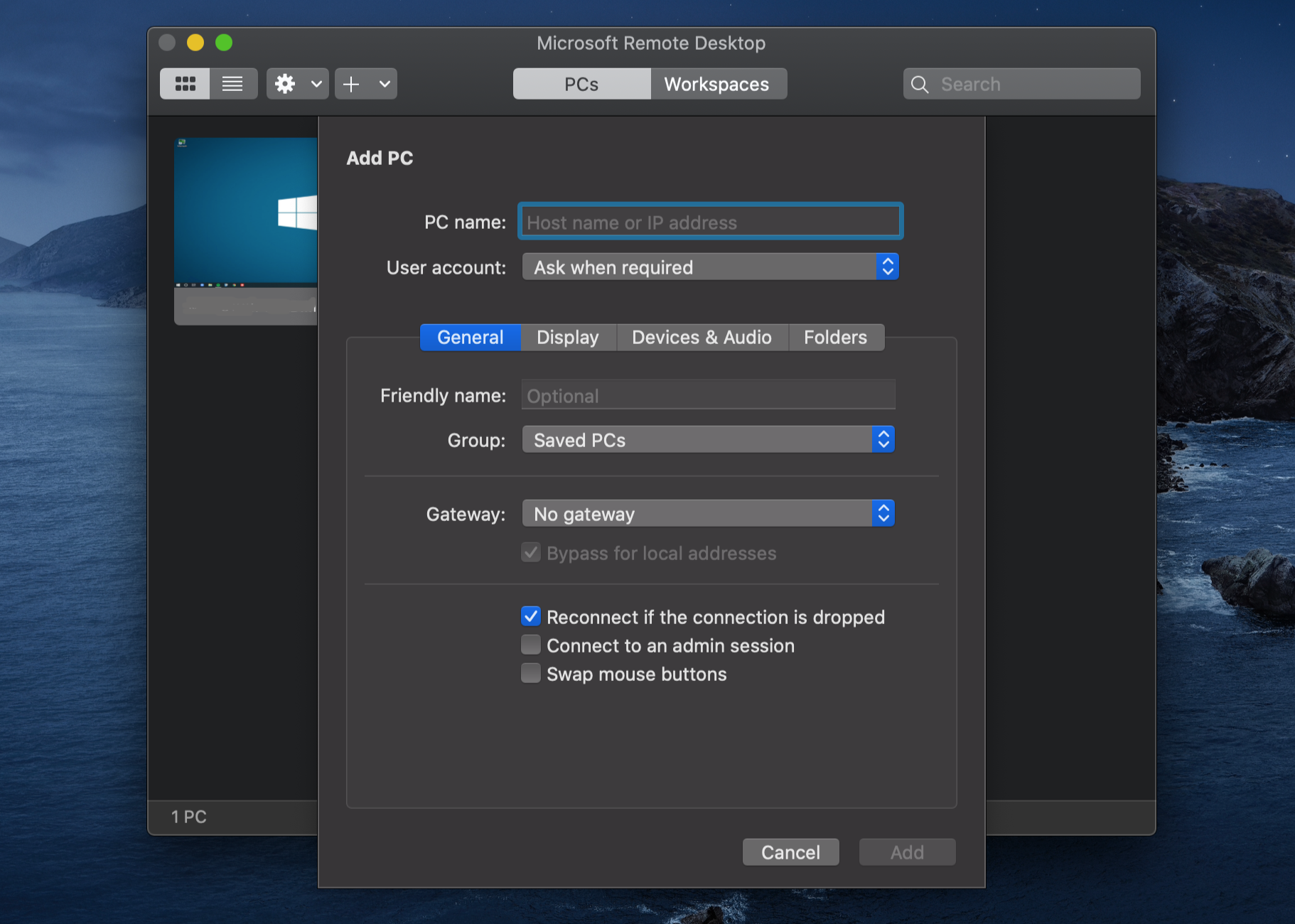 how to get windows remote desktop client to work with ios