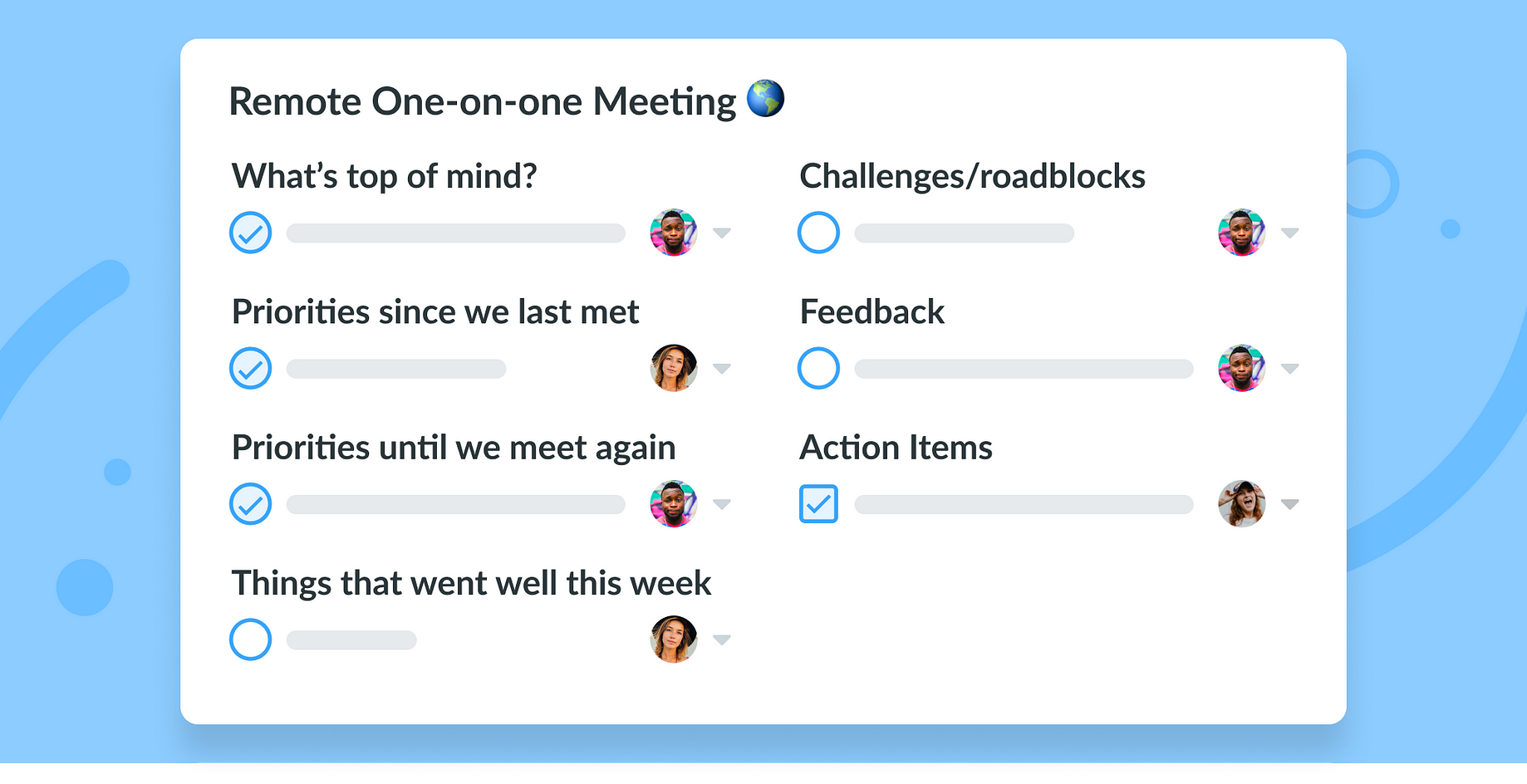 10 One On One Meeting Templates For Engaged Teams By Fellow App Fellow App What Great Managers Know Medium