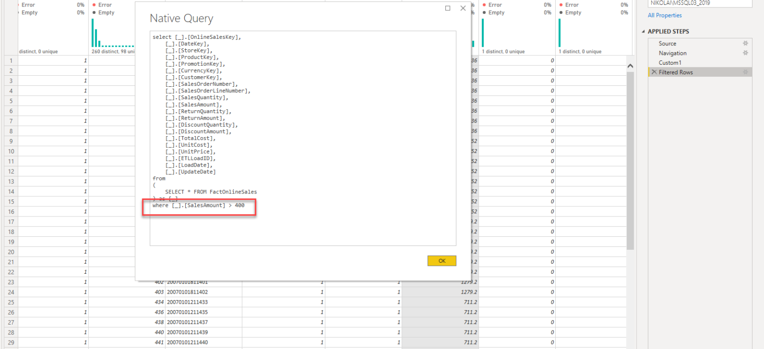 Solved Query Folding For Native Sql In Power Bi By Nikola Ilic Towards Data Science