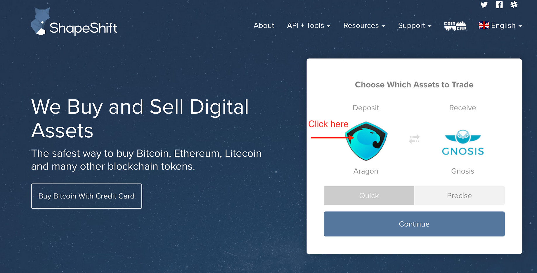 How To Exchange Bitcoin And Tokens For Eth Ether With Shapeshift Io - 