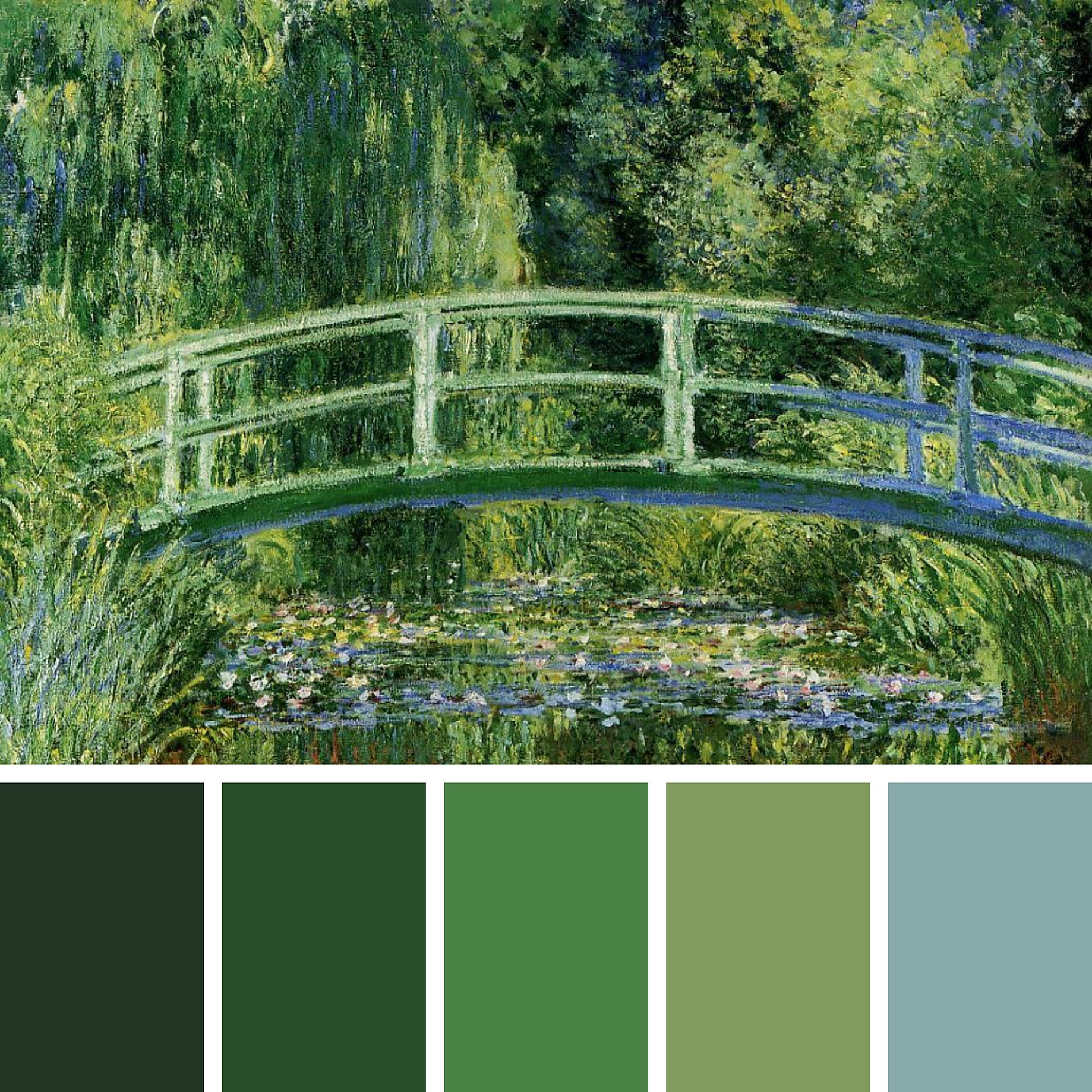 The 4 master who used nature-inspired color palettes | by Mandy Ding | UX Planet