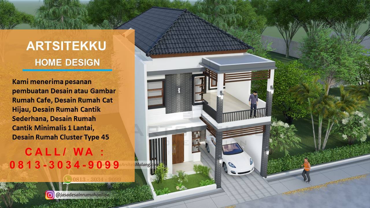 CALL WA 0813 3034 9099 Jasa Gambar Rumah Batu By Desain Rumah Indah Medium