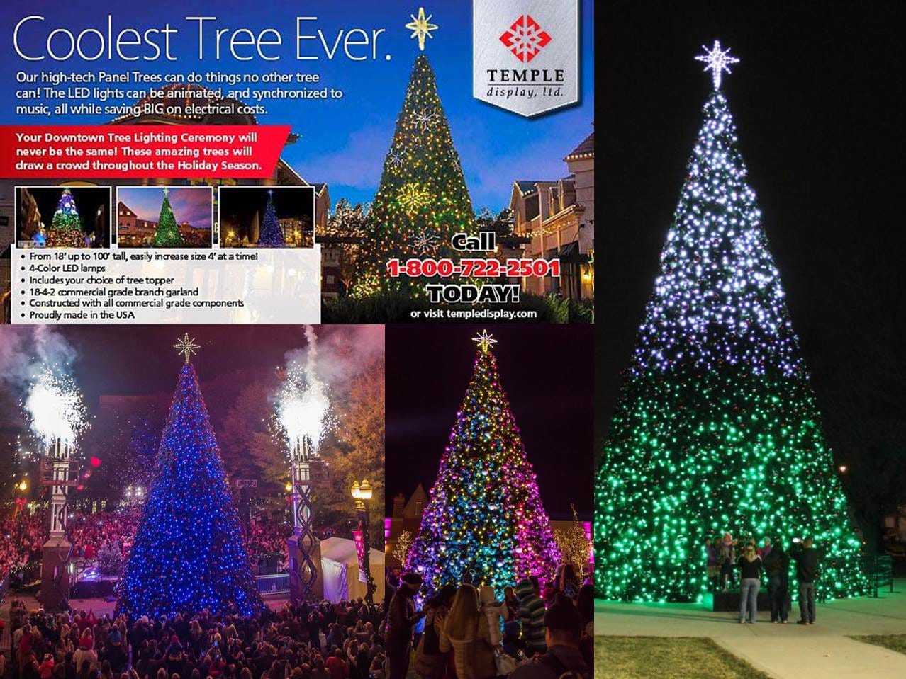 The Coolest Christmas Trees Ever Give Your Community The Gift Of A By Temple Display Medium