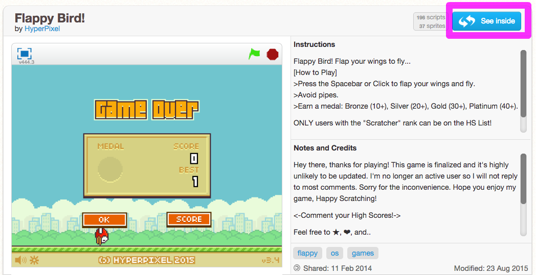 Hacking Scratch Games A Coderdojo Tutorial By Eileen King Medium
