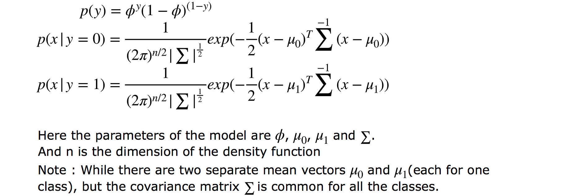 Gaussian Discriminant Analysis An Example Of Generative Learning Algorithms By Parag Radke Towards Data Science