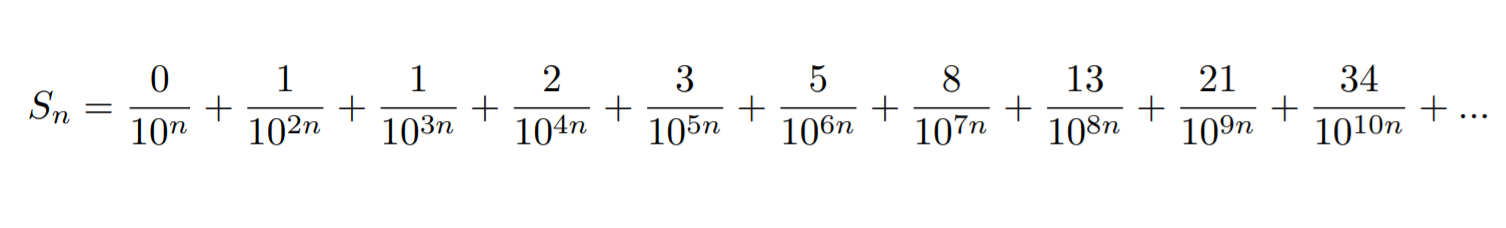 Why Does 1 89 Represent The Fibonacci Sequence By Krishnan Cantor S Paradise