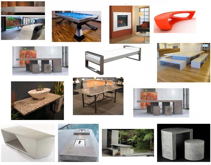 Polished Concrete Bench Tops Furnishings Clever Concrete Medium