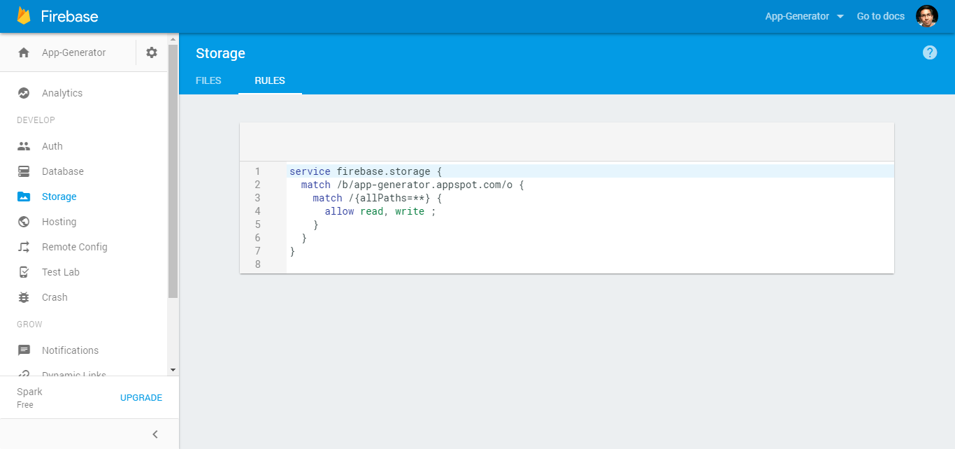 Set Up Firebase Storage To Upload User Files By Harshit Dwivedi Medium Set Up Firebase Storage To Upload User Files By Harshit Dwivedi Medium