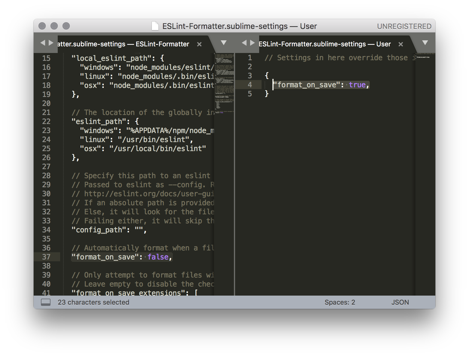 sublime text auto format