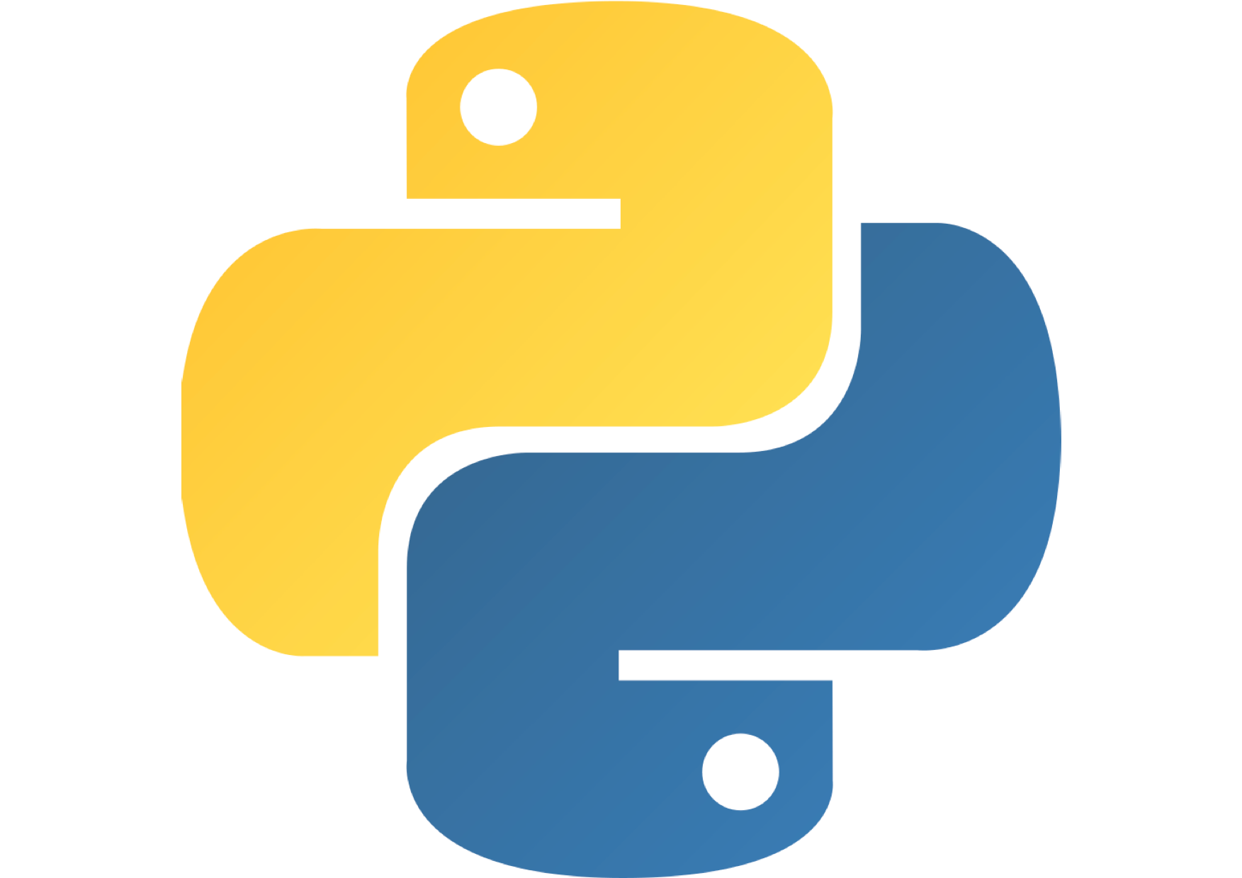 An image of the official Python symbol.