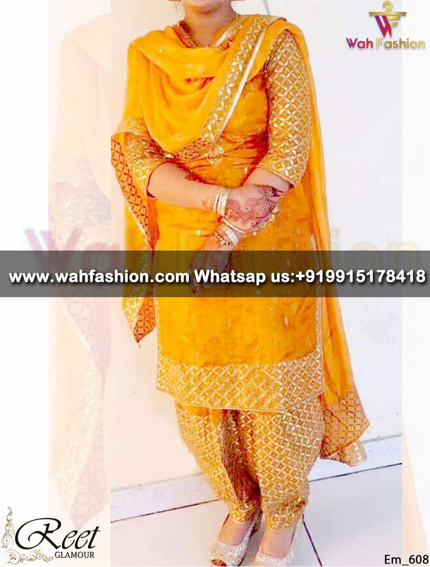 yellow suit punjabi