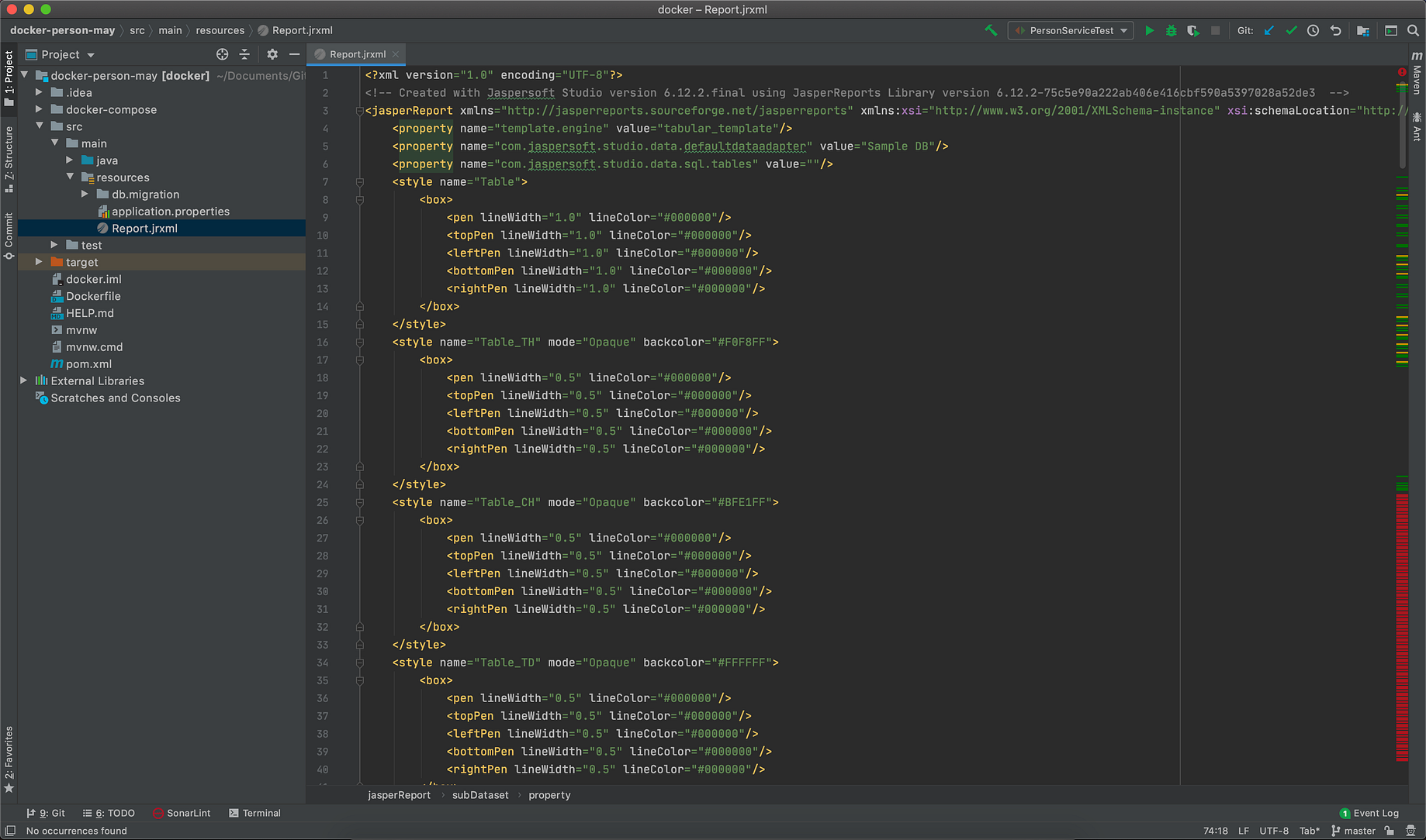 jasper report spring boot