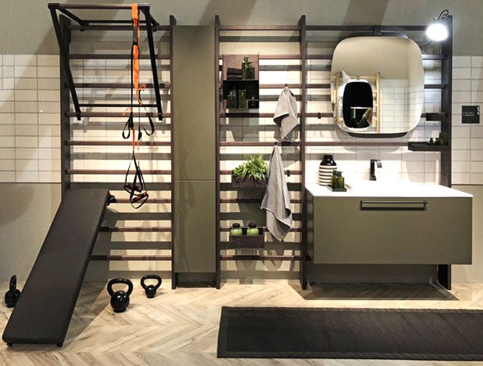 Bathroom Home Gym Idea By Scavolini Interiorzine Medium