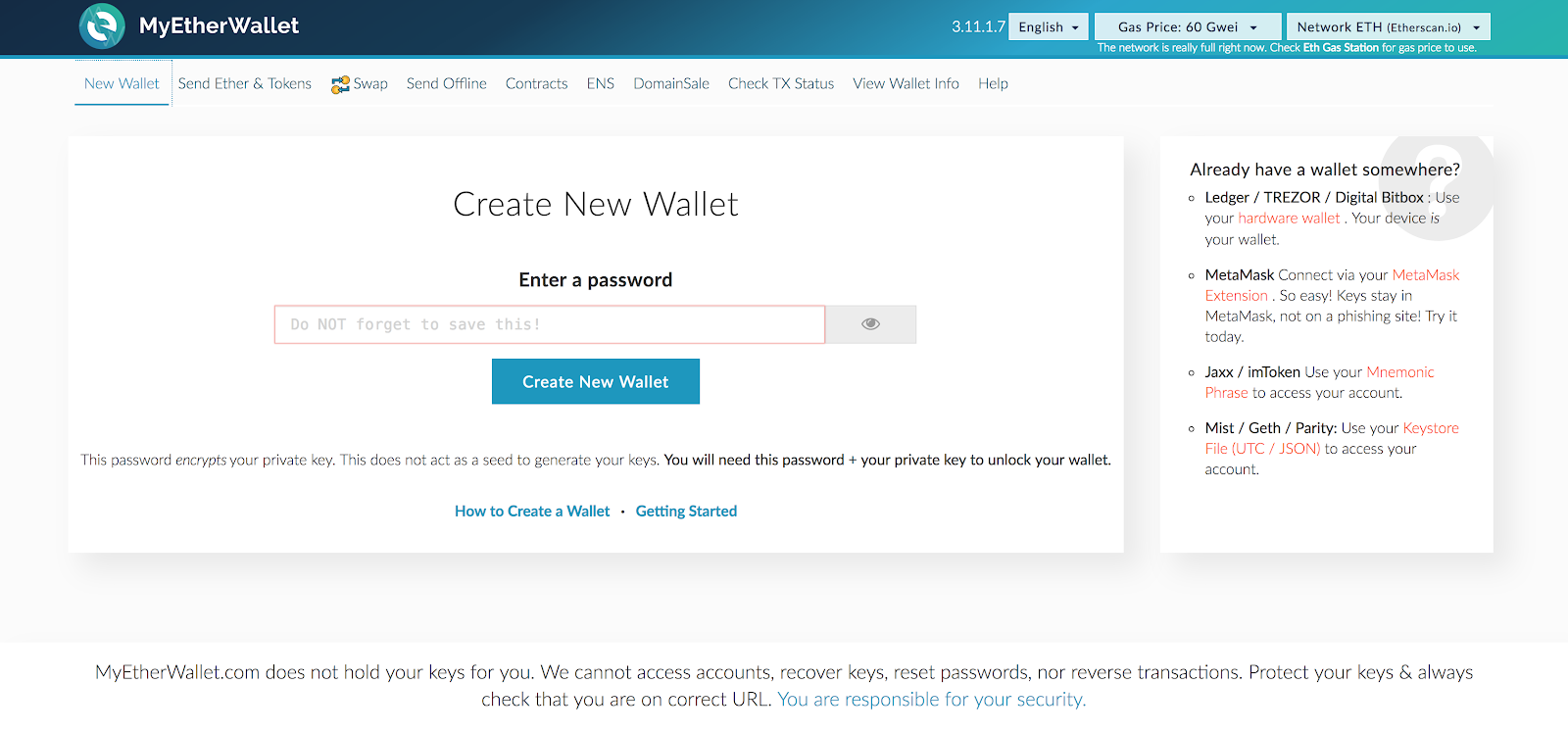 how to create a ethereum wallet