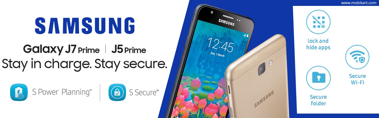 Samsung Unveiled The Galaxy J7 Prime And J5 Prime In India Price Specifications Features And More By Mobikart Medium