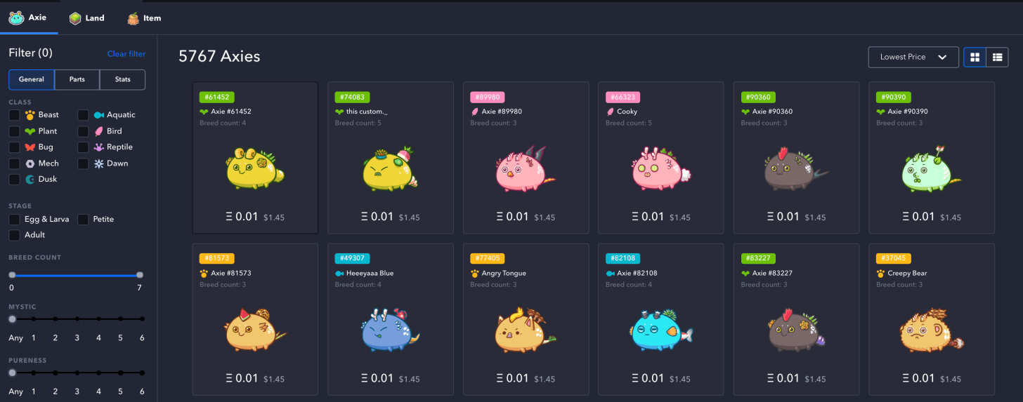 Buy Sell Axie Infinity Slp Axie Infinity Is A Newer Generation By Shanky Leverj