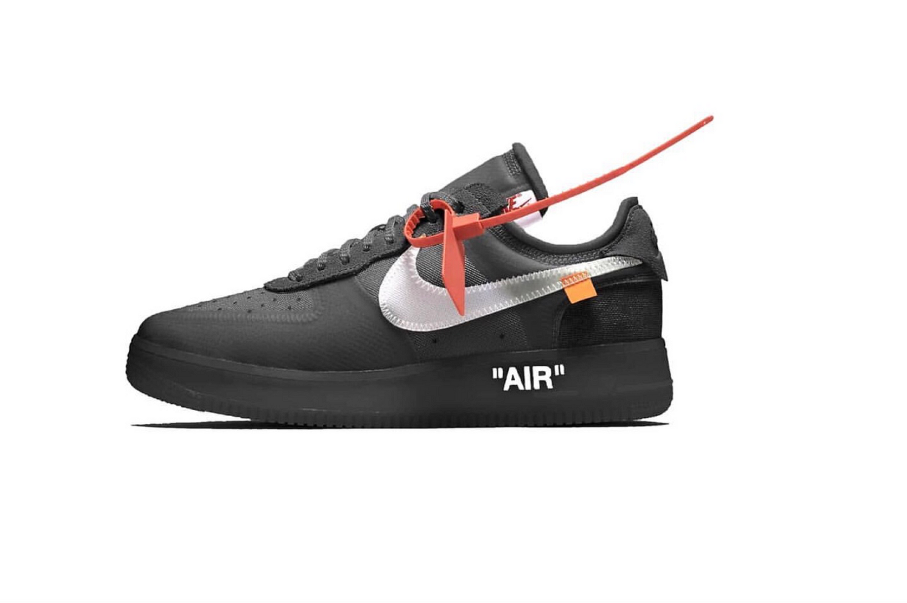 off white nike shoes red tag