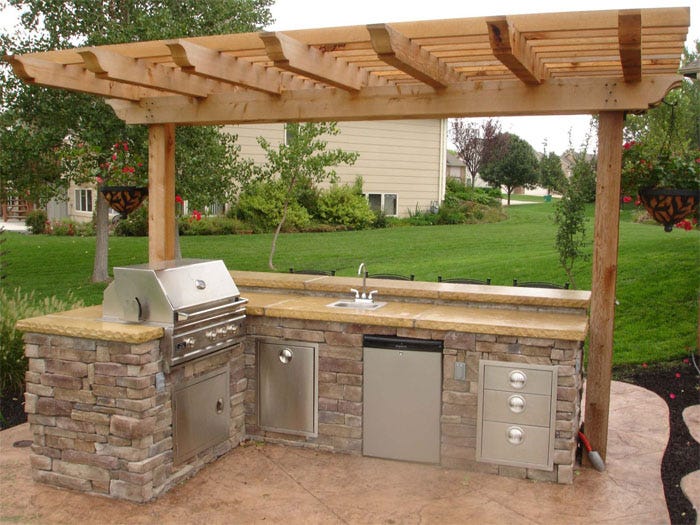 Built In Bbq Grills And The Outdoor Kitchen Grill Texas Outdoor