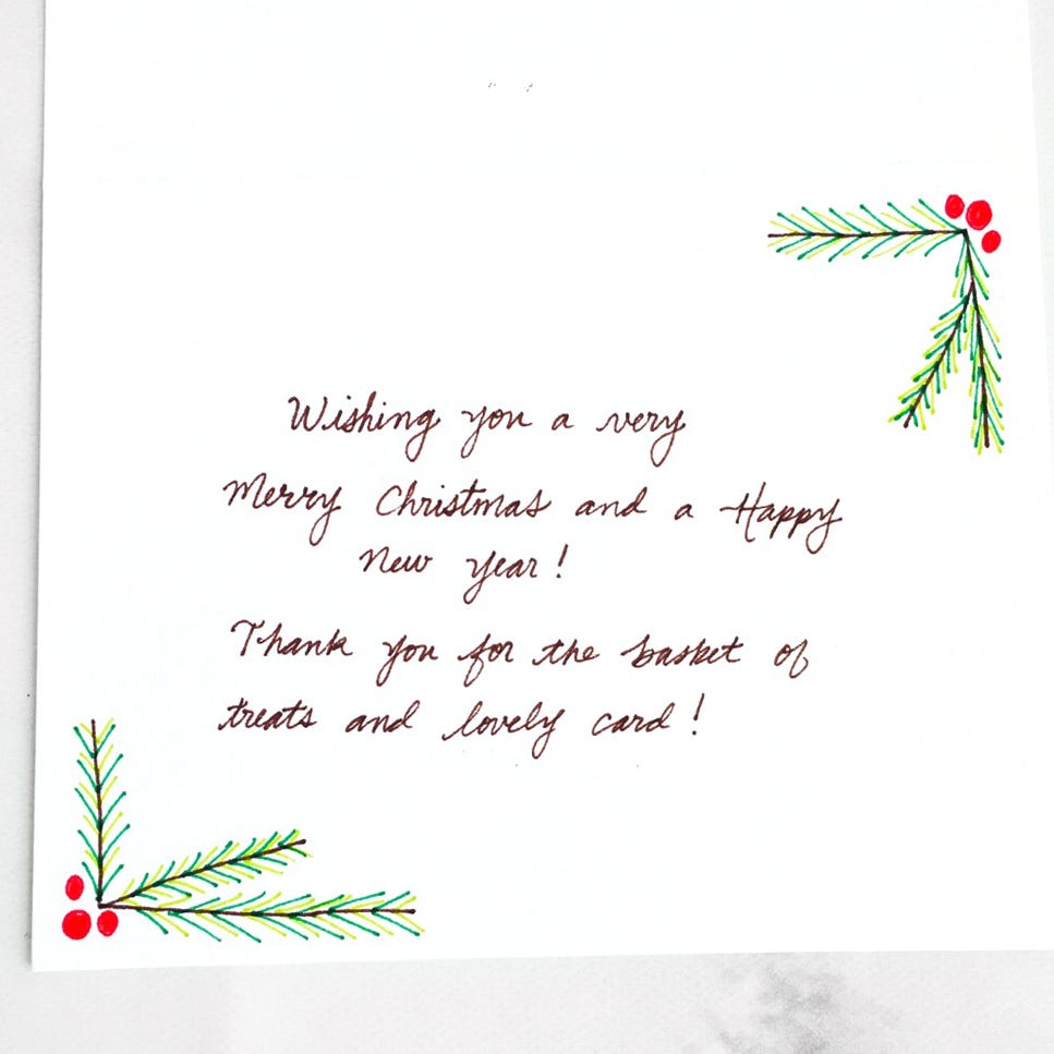 What to Write in Your Holiday Thank You Cards  by Punkpost