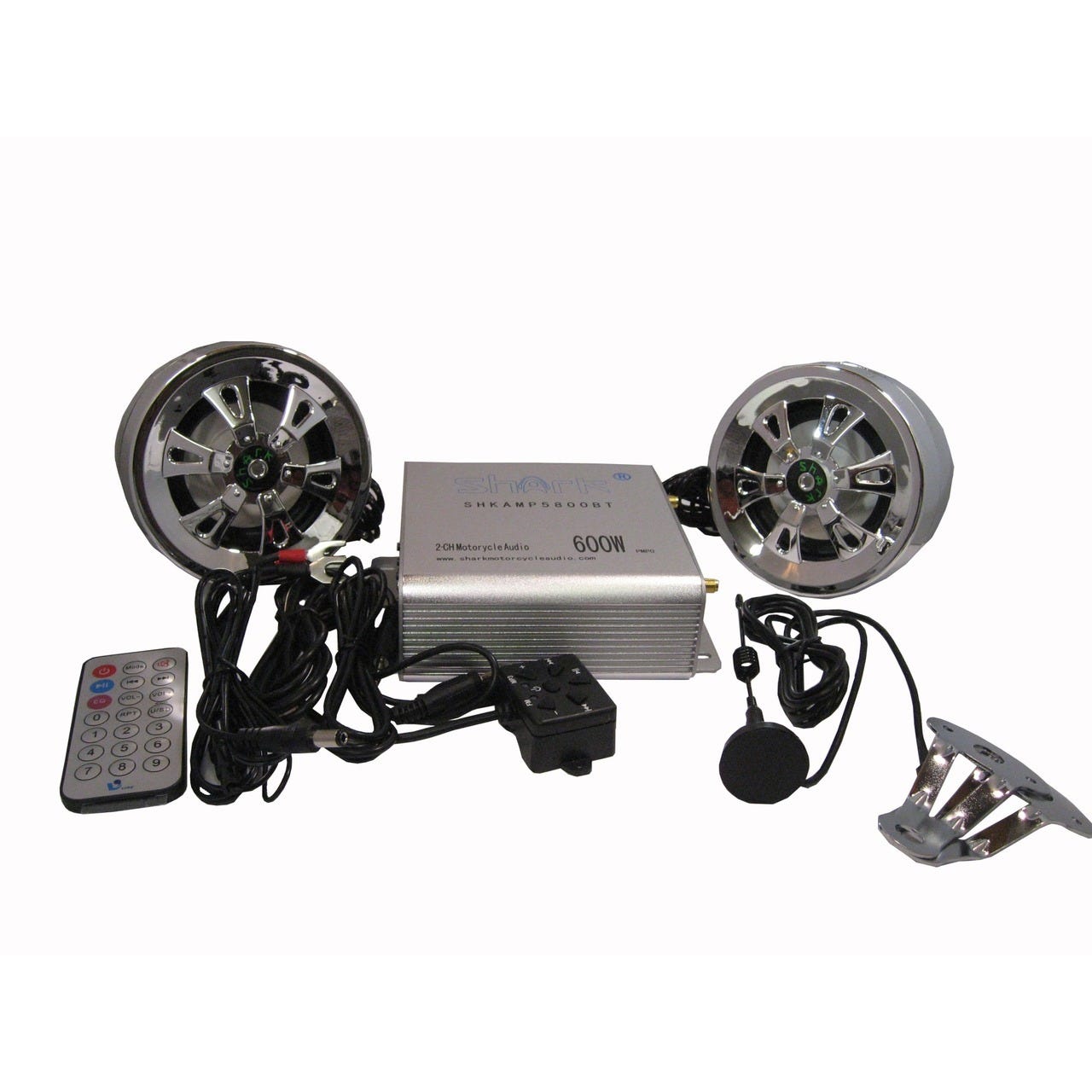 shark motorcycle audio 600 watt