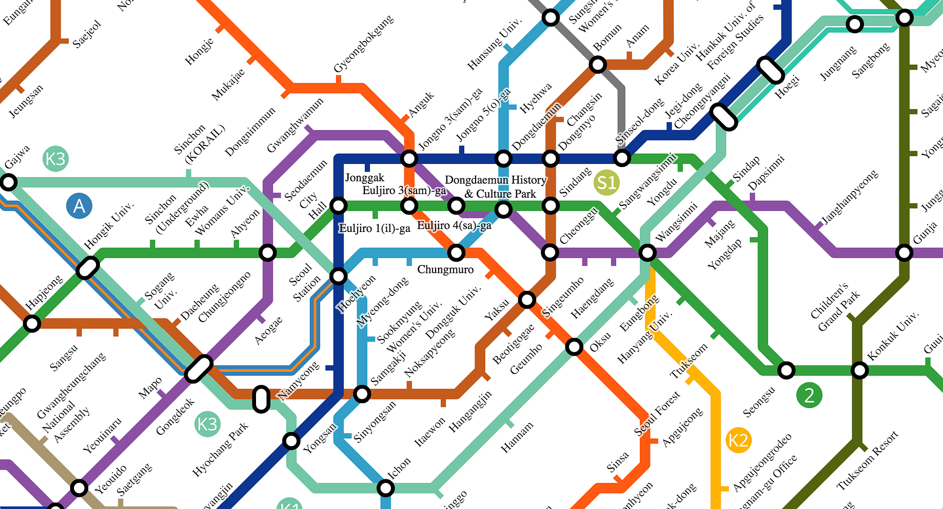 A Comprehensive Review Of Seoul S Subway By Reverse Engineers Medium Seoul Subway Map 2022