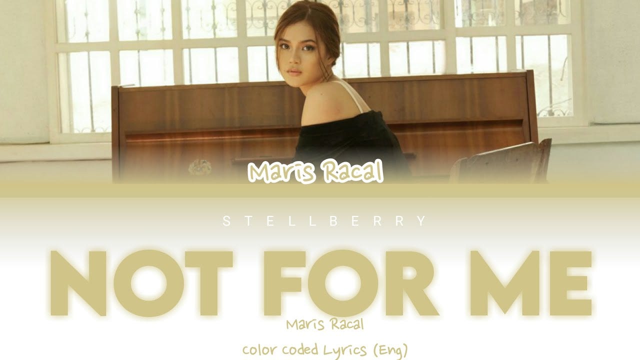 Maris Racal Not For Me Lyrics English By Tinthau Medium Maris Racal Not For Me Lyrics English By Tinthau Medium