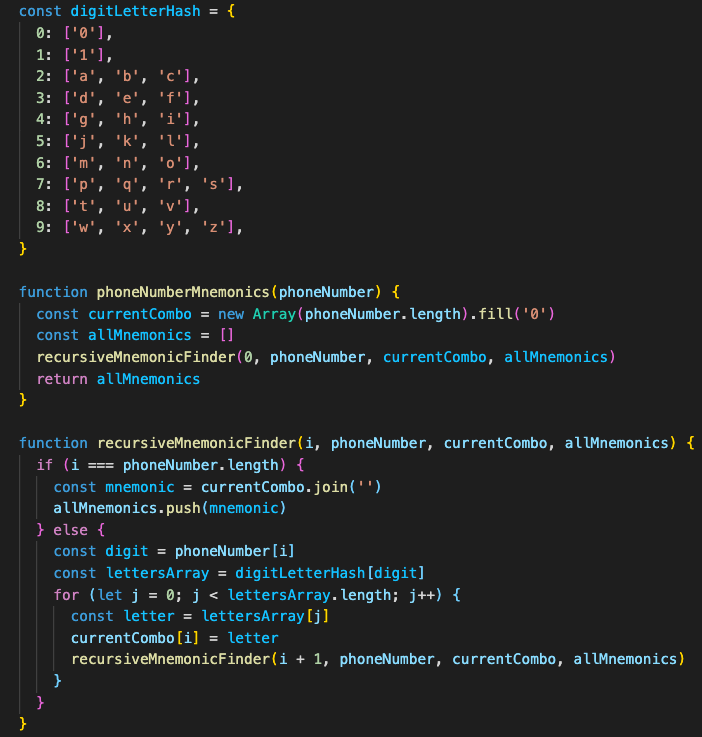 Phone Number Mnemonics Welcome To Another Fun Algorithm I Ran By Mary Rachael Koenke Medium