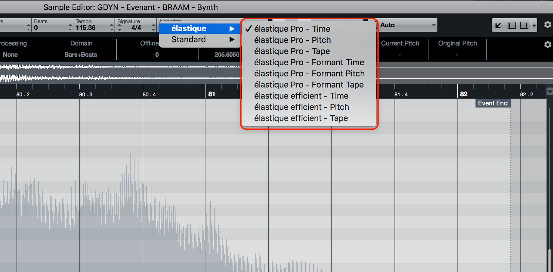 time stretching pro tools