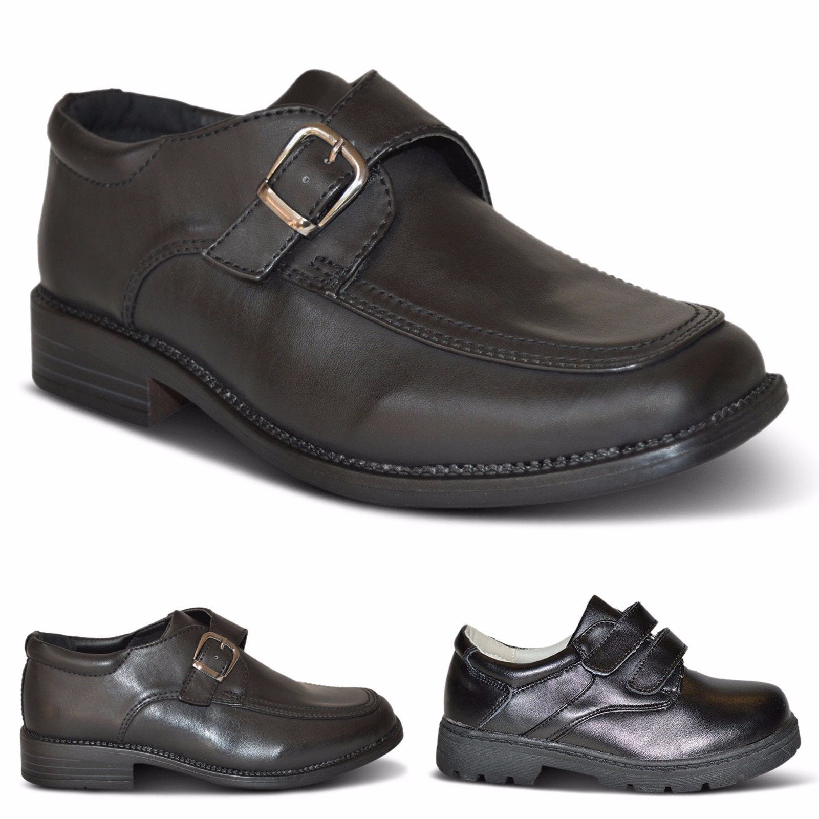 boys strap school shoes