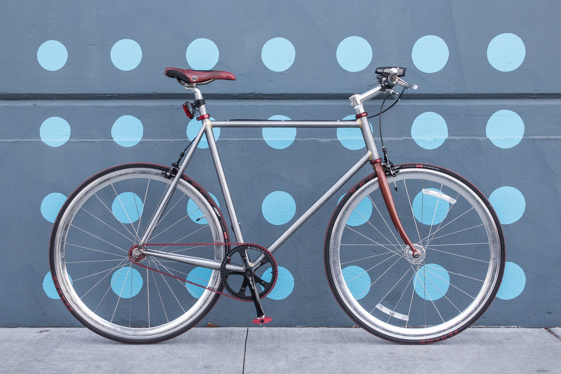Hand-built single speed belt drive bike 