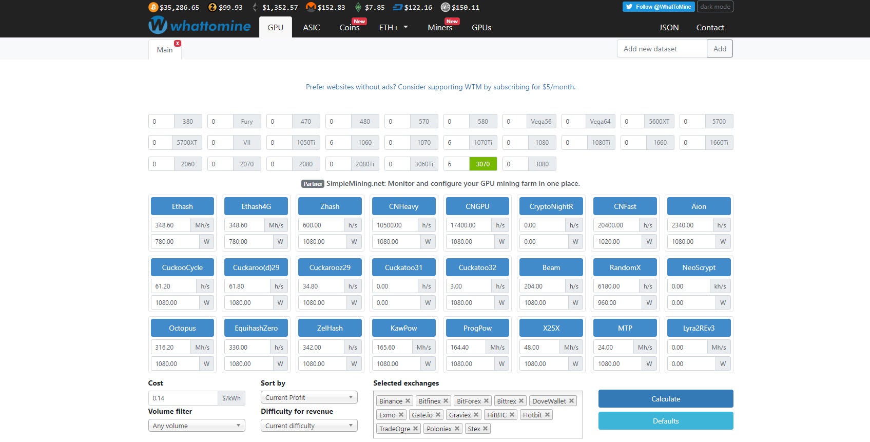 Eth 1050 Mining Calculator Whattomine Profit Calculator Mobile Gpu Mining  Crypto Mining Guide