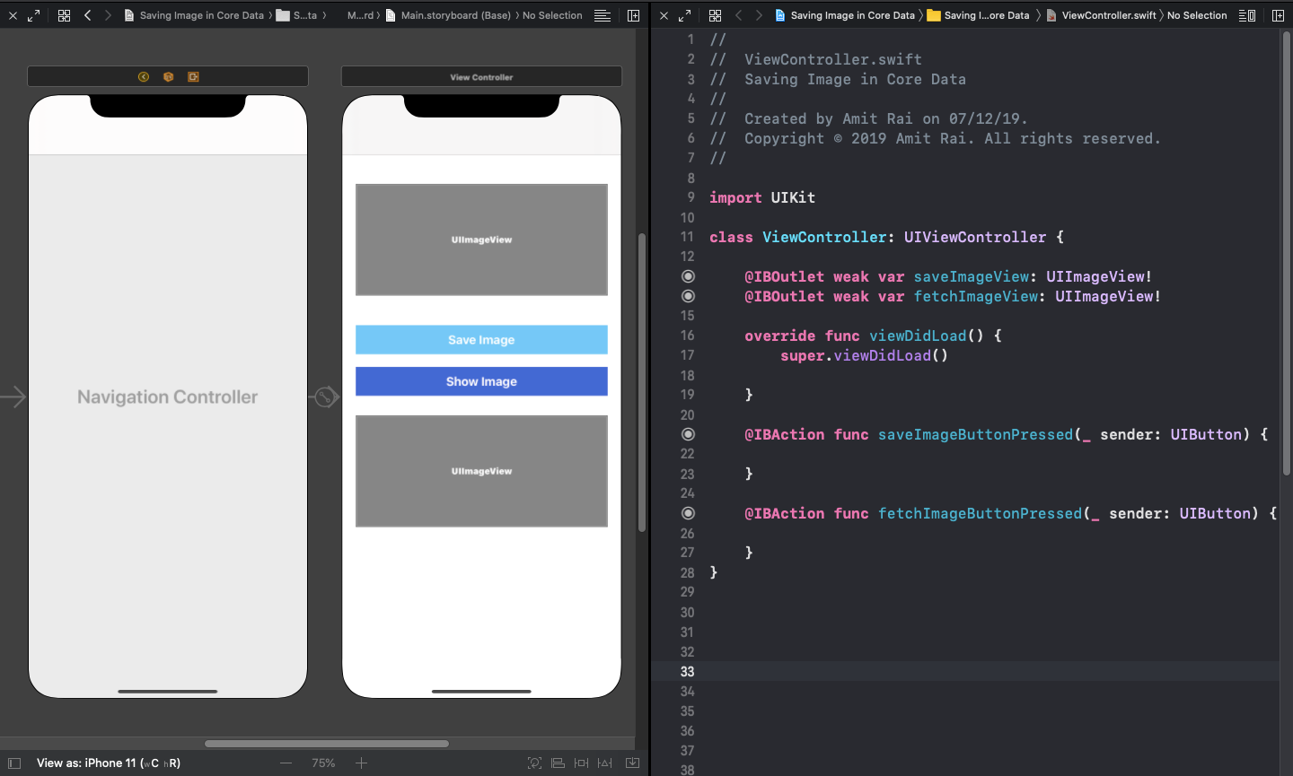 How To Save an Image to Core Data With Swift by Amit Rai