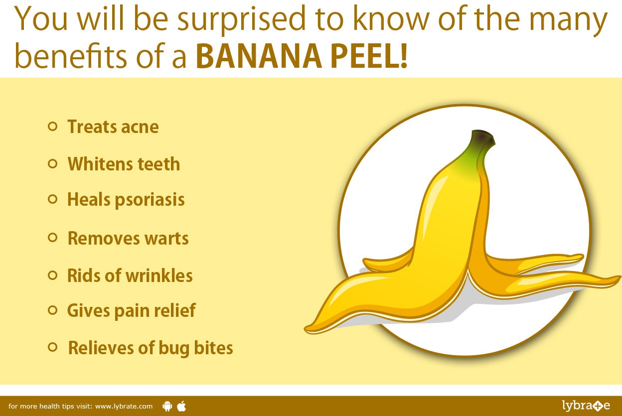 The Many Benefits Of A Banana Peel By Lybrate Health Tips Medium Take a fresh banana peel and keep it. the many benefits of a banana peel