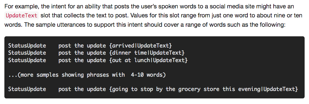 Tips and gotchas using Alexa custom slots | by Chas Sweeting | voiceflow |  Medium