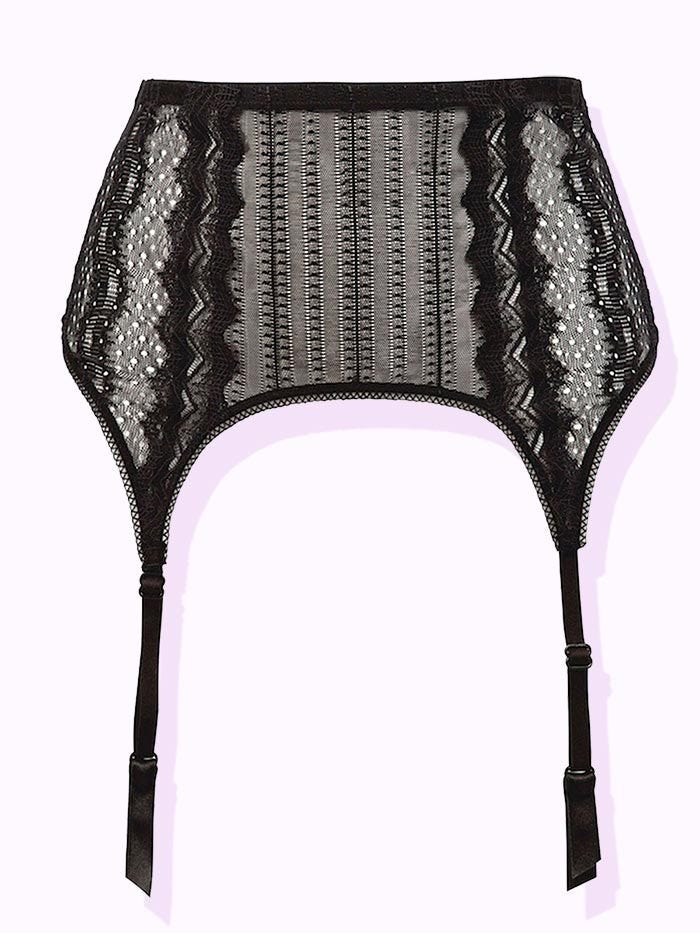 thigh highs with attached garter