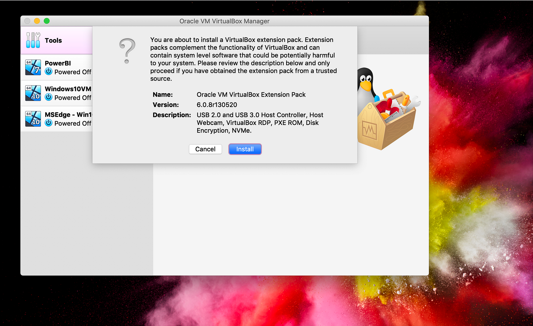 how to free disk space on mac virtual machine windows
