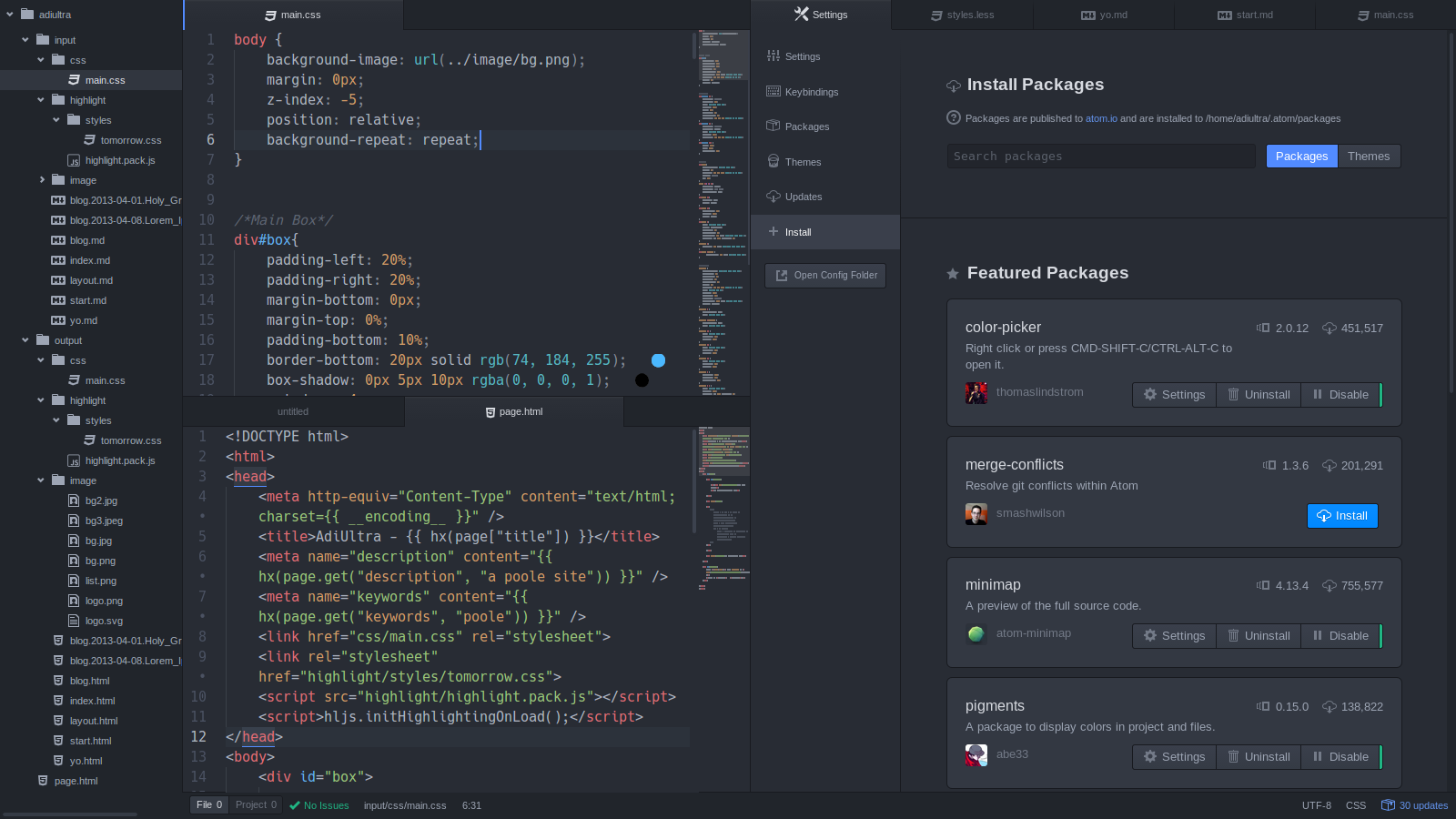 atom python text editor