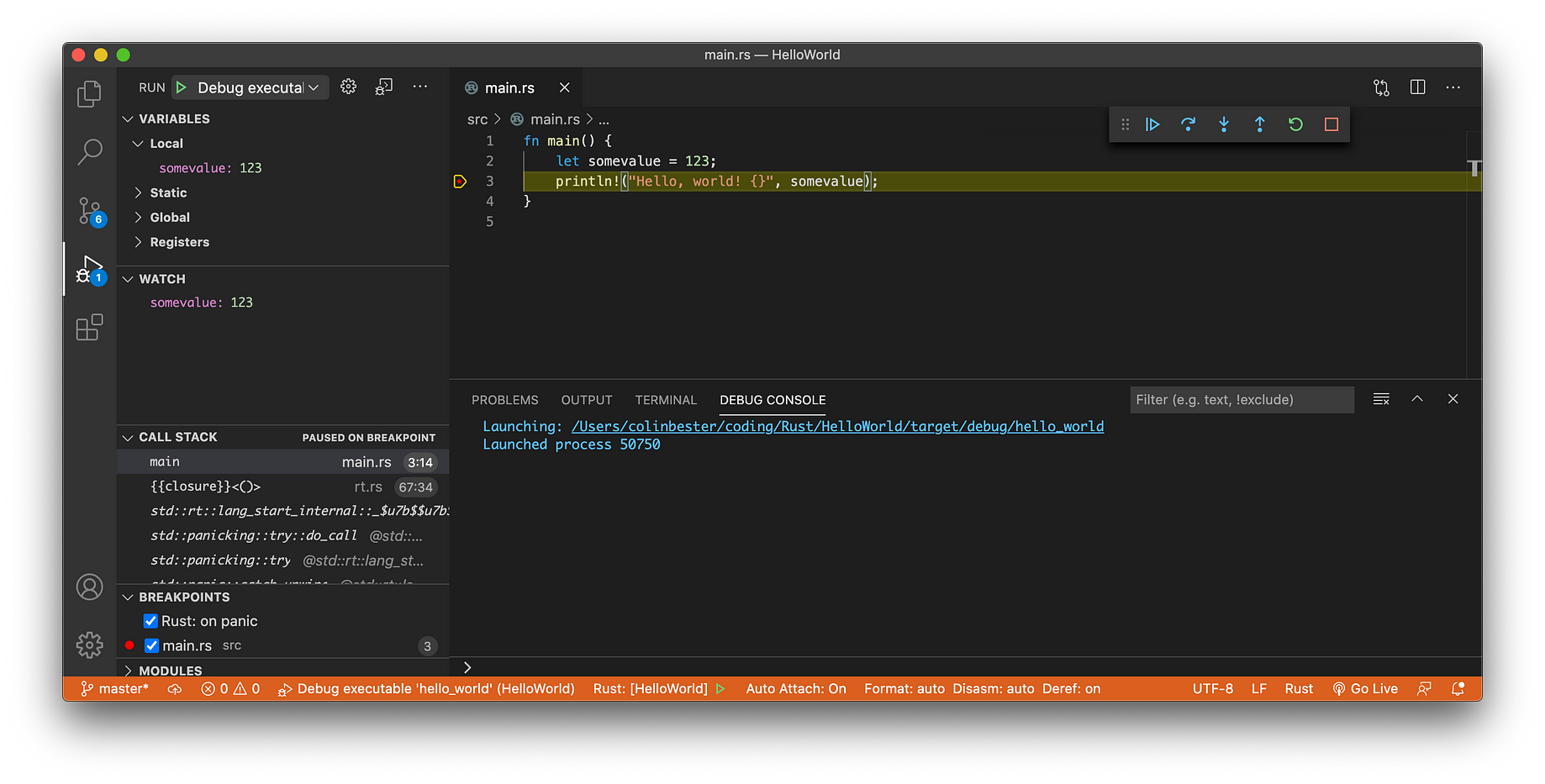 Rust with Visual Studio Code. A simple how-to  by Colin Bester