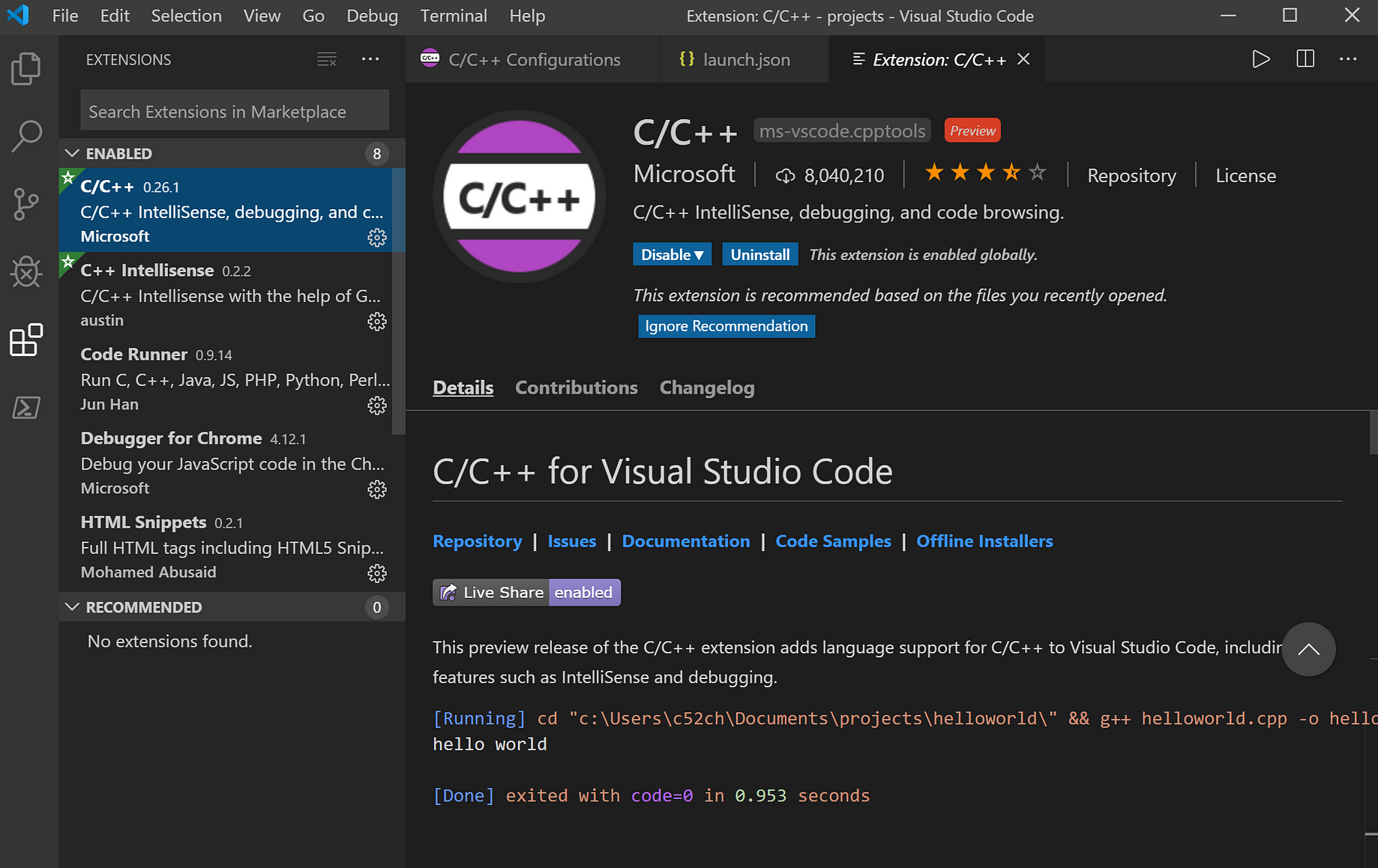超簡單visual Studio Code C C 設定步驟 簡語 教你設定如何在vsc中設定c語言 看清楚了 By C52chungyuny Medium