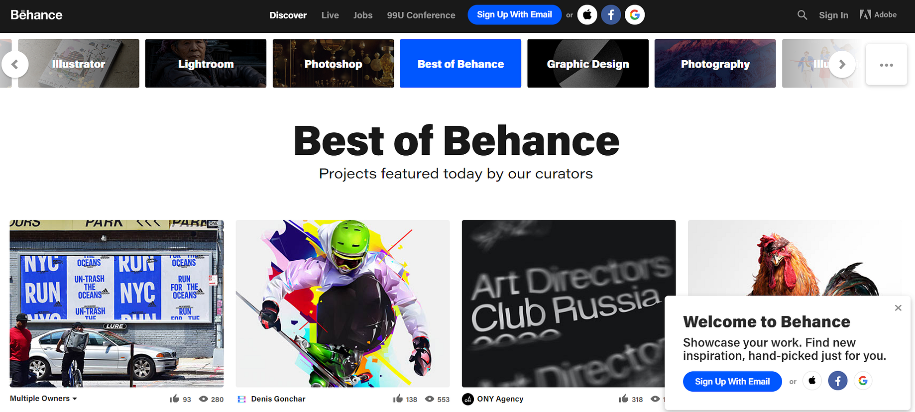 Create A Portfolio On Behance Join An Artistic Community By Dussel York City Studios Medium