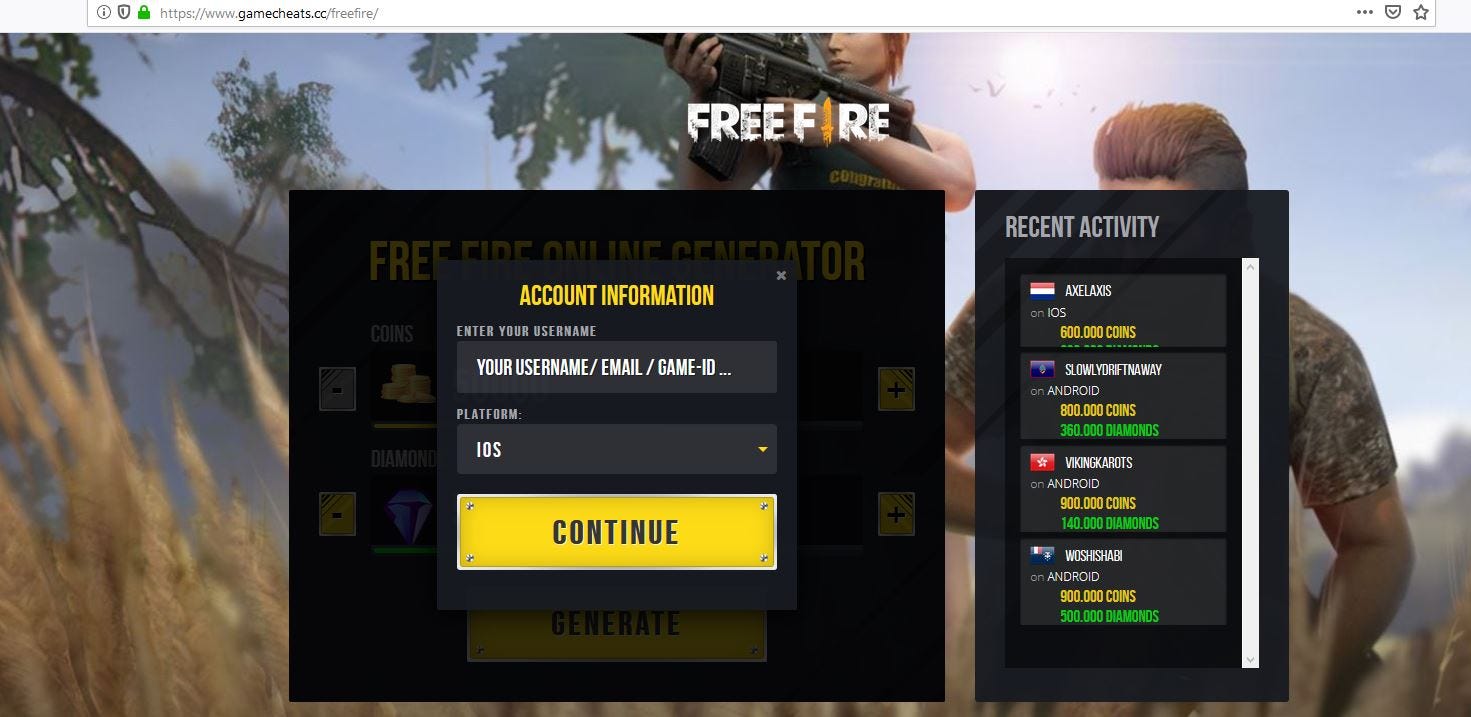 Free Fire How To Generate Diamonds For Free Free Fire Account Top Up For 0 By Peter Hackman Bent Medium