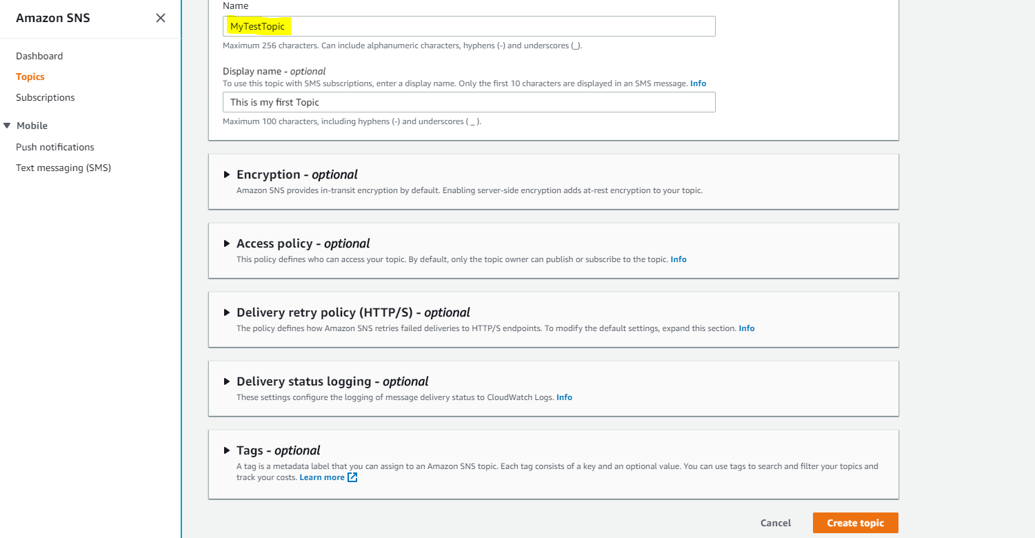 Aws Sns Simple Notification Service By Gaurav Gupta Medium Aws Sns Simple Notification Service By Gaurav Gupta Medium