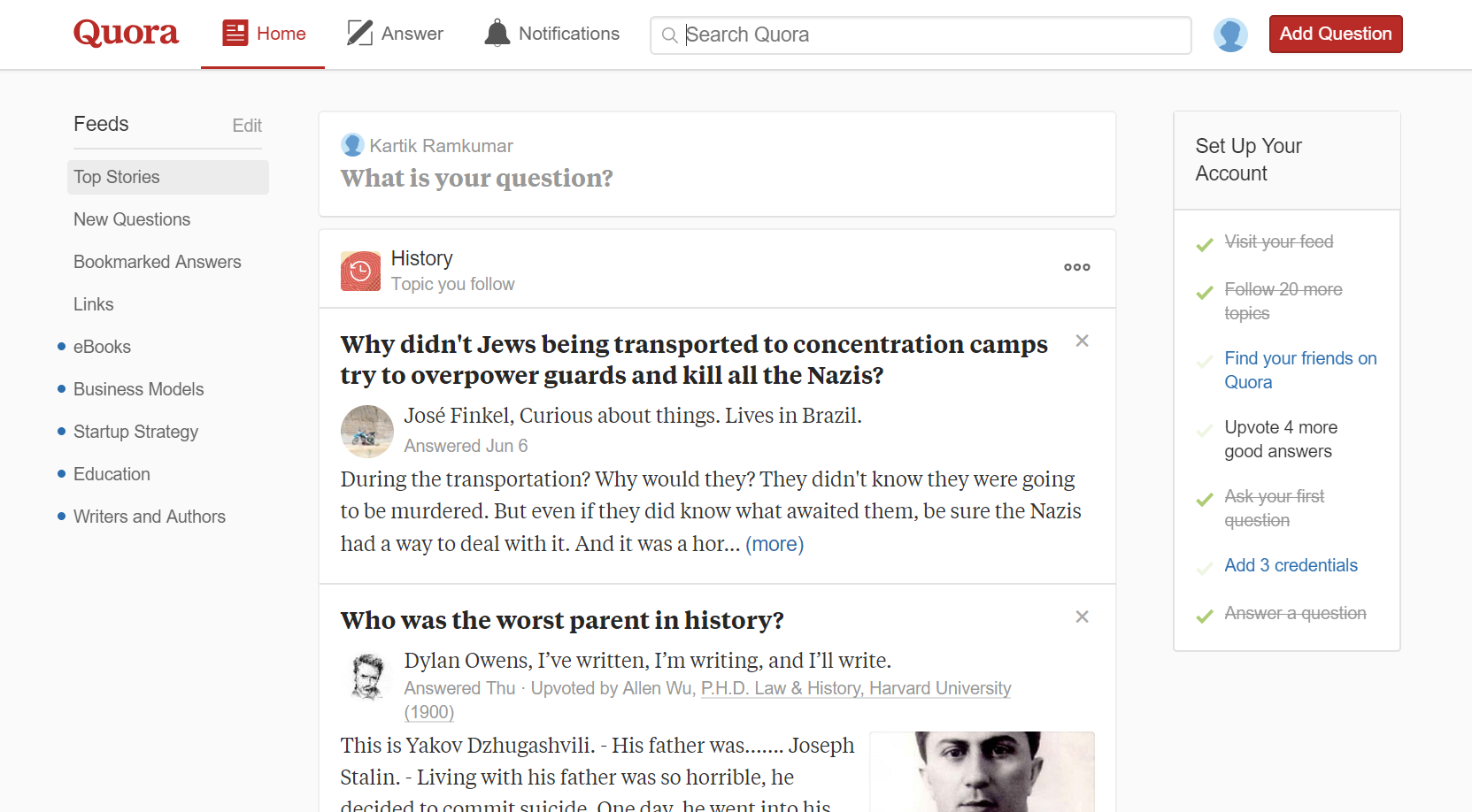 What Is The Information Architecture Of Quora By Kartik Ramkumar Medium