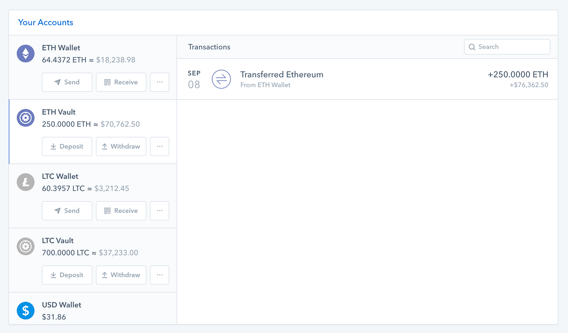 Announcing Ethereum Litecoin Vaults The Coinbase Blog - 