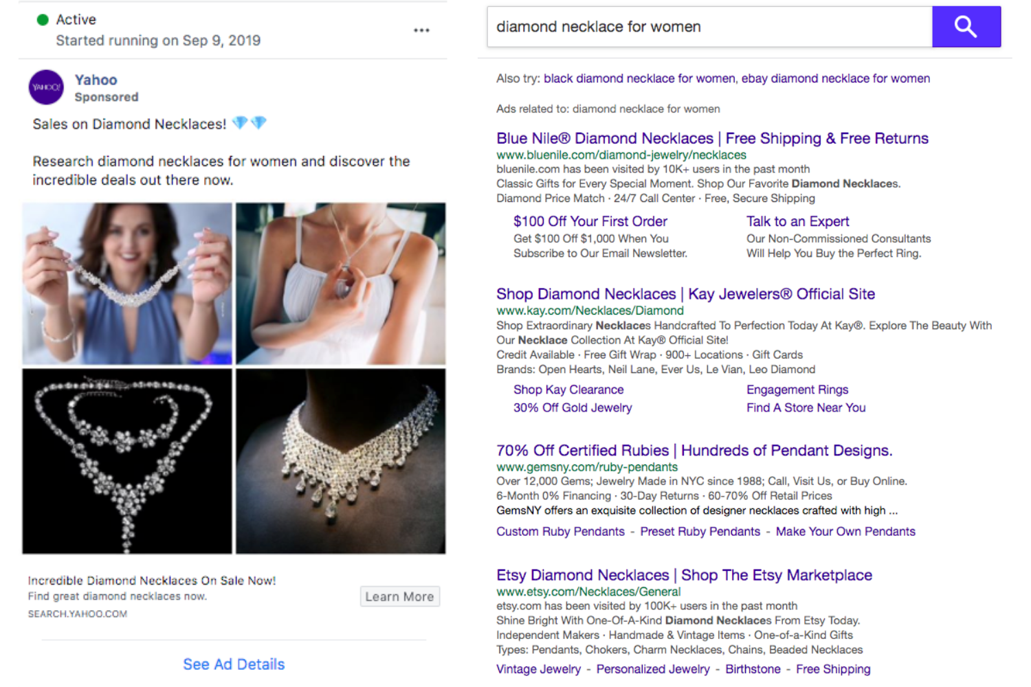 Sale > jewelry facebook ad > in stock