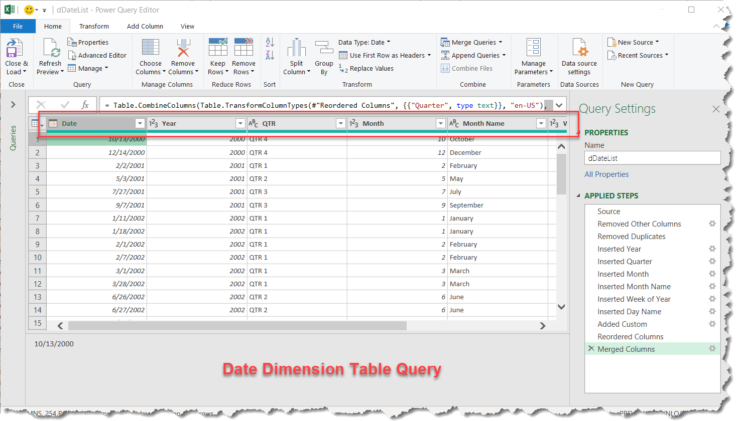 Ms Excel Use Powerquery To Add A Dynamic Date Dimension Table Query To Your Data Sources By Don Tomoff Let S Excel Medium